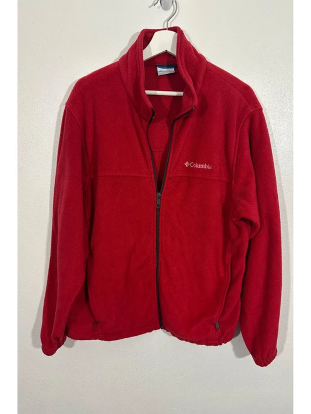 Columbia Men's Red Fleece Jacket Size L